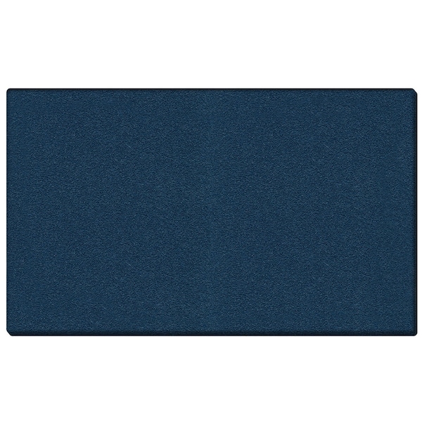 Bulletin Board, Vinyl, 4 ft H x 6 ft W, Navy
